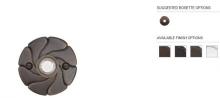 Emtek 2417FB - DOORBELL BUTTON WITH #17 ROSETTE