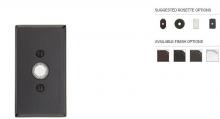Emtek 2423DB - DOORBELL BUTTON WITH #3 ROSETTE
