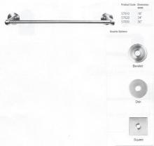 Emtek S7030-BEVELED-SS - STAINLESS STEEL TOWEL BAR