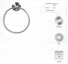 Emtek S7300-SQUARE-SS - STAINLESS STEEL TOWEL RING