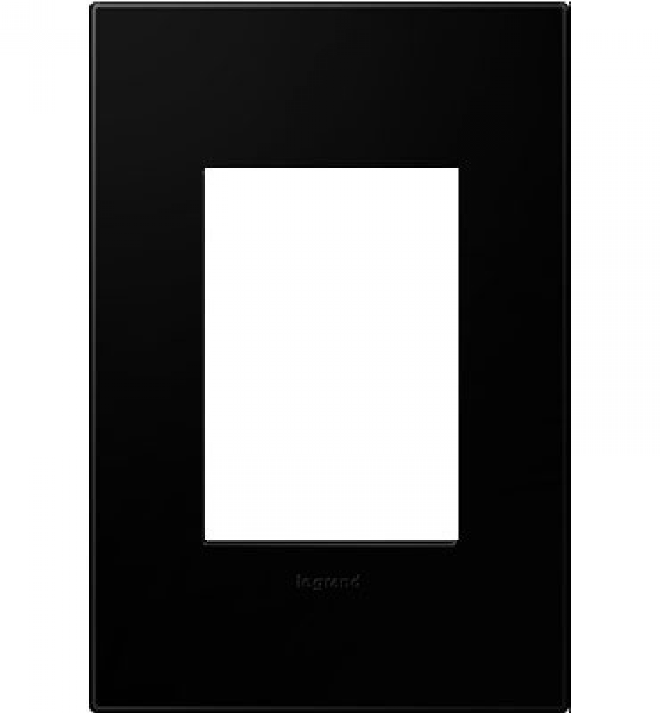 adorne® Black Ink One-Gang-Plus Screwless Wall Plate