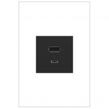 Legrand ARUSB2AC6G4 - adorne® Ultra-Fast USB Type-A/C Outlet Module, Graphite