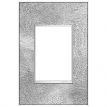 Legrand AWM1G3SP4 - adorne® Spiraled Stainless One-Gang-Plus Screwless Wall Plate