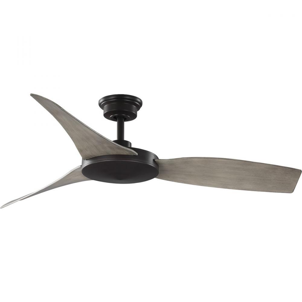 Spicer Collection 54" Three-Blade Antique wood/Antique Bronze Indoor/Outdoor DC Motor Contempora