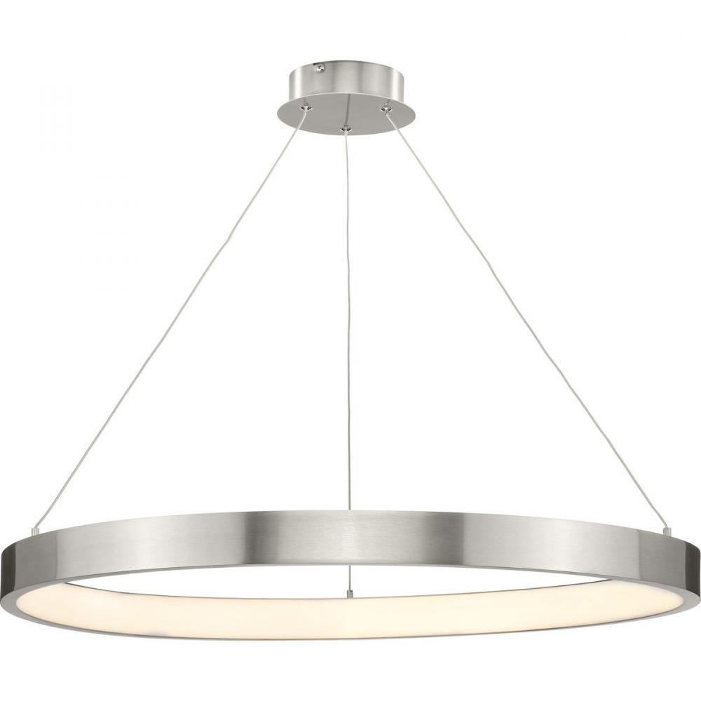 Inverse LED Collection Modern Brushed Nickel Pendant