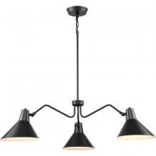 Progress P400309-31M - Trimble Collection Three-Light Matte Black Chandelier