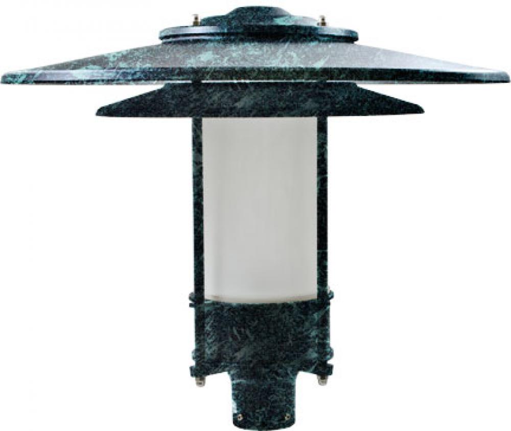 LARGE HAT TOP POST LIGHT FIXTURE INCAND 120V