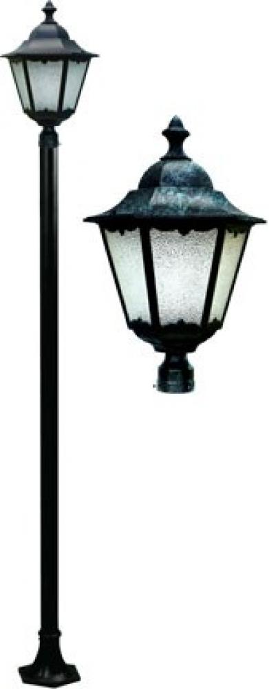 CAST ALUM LANTERN POST FIX LED 20W G24 120V-277V