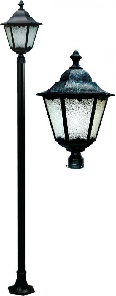 CAST ALUM LANTERN POST FIXTURE 35 WATT HPS MULTI TAP