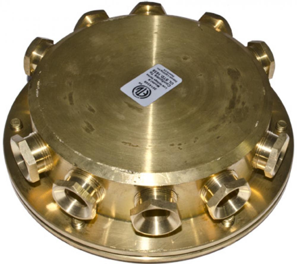 SOLID BRASS UNDERWATER CONNECTION BOX 9 LIGHT