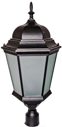 Dabmar GM235-LED30-B-FROST - POST TOP FIX W/FROSTED GLASS LED 30W 120V