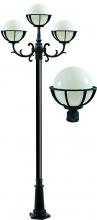 Dabmar GM2630-LED6-VG - CAST ALUM 10" GLOBE POST LIGHT FIX 3 X 6W LED 85-265V