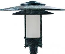 Dabmar GM510-VG-FROST - LARGE HAT TOP POST LIGHT FIXTURE INCAND 120V