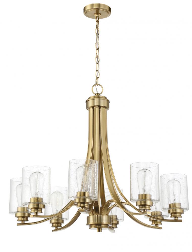 Bolden 8 Light Chandelier in Satin Brass