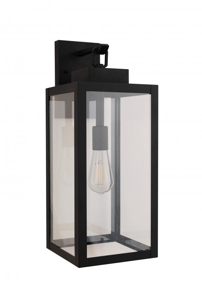 Marin 1 Light 20.13" Outdoor Lantern in Textured Black