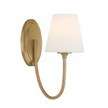 Crystorama JUN-10321-VG - Juno 1 Light Vibrant Gold Sconce