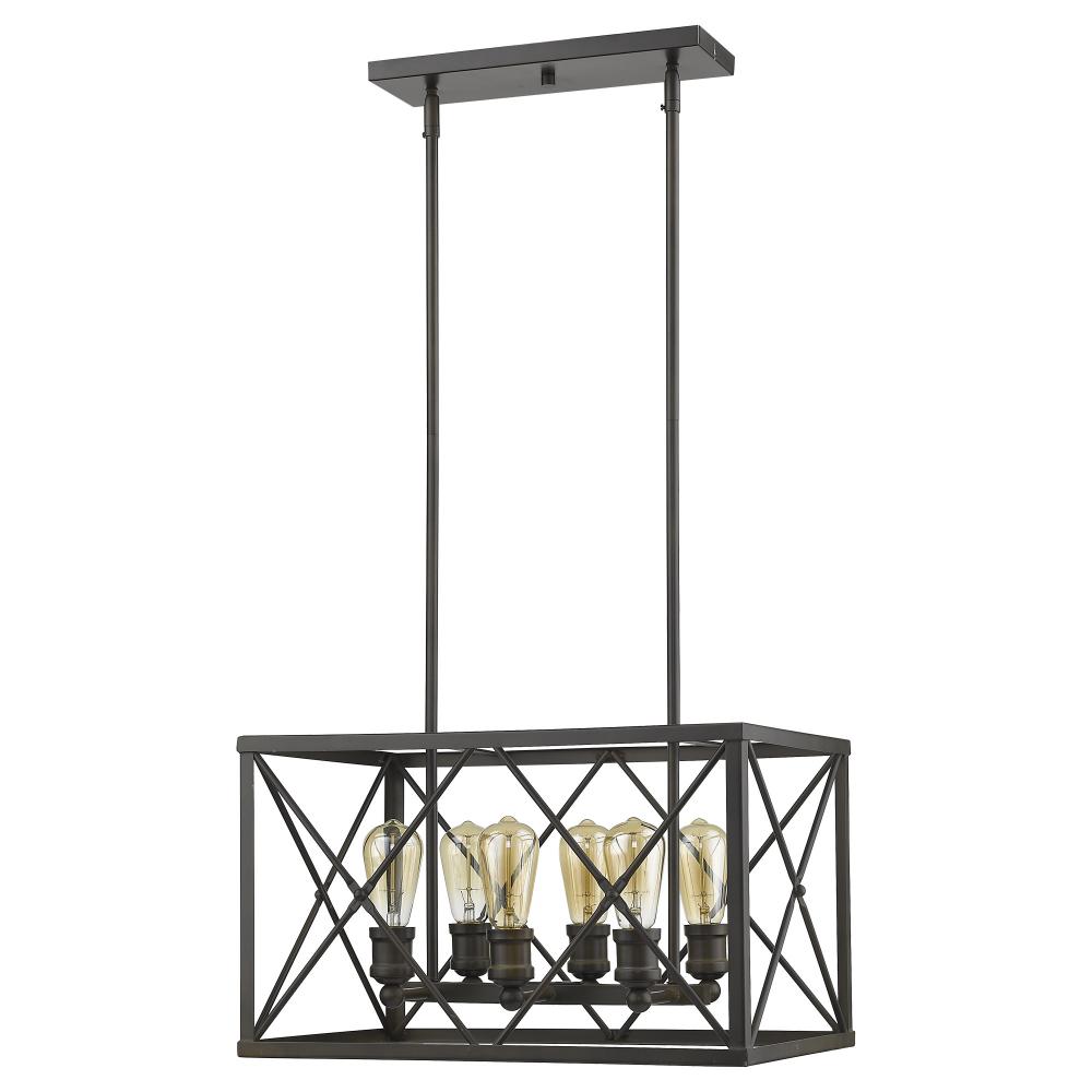 Brooklyn 6-Light Oil-Rubbed Bronze Pendant