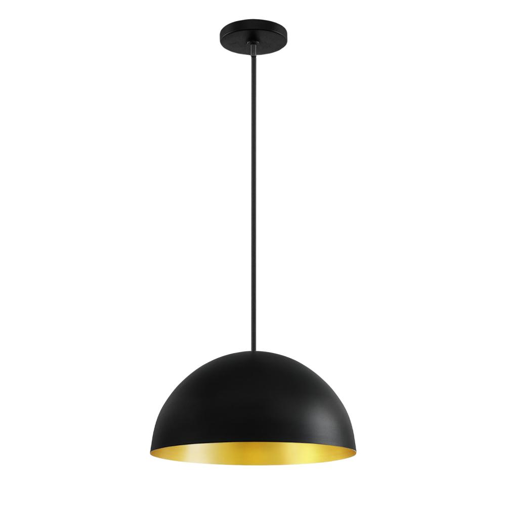 Elias 14" 1-Light Dome Pendant