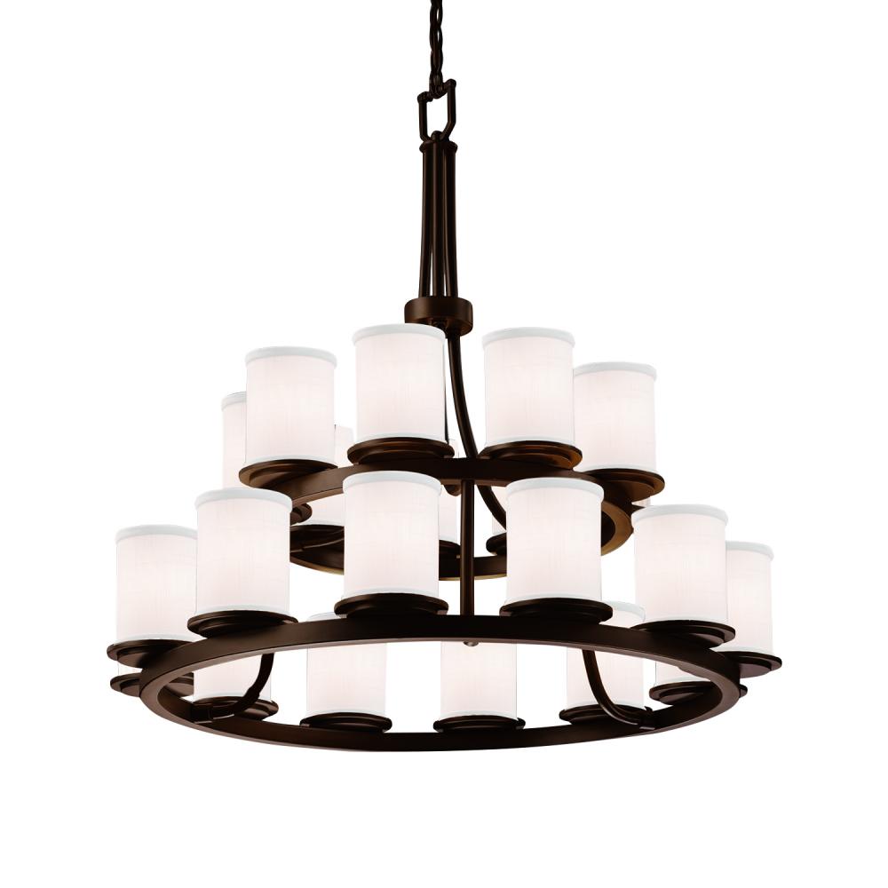 Dakota 21-Light 2-Tier Ring Chandelier