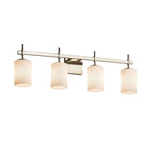 Justice Design Group FSN-8414-10-OPAL-NCKL - Union 4-Light Bath Bar