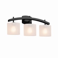 Justice Design Group FSN-8593-30-FRCR-MBLK - Archway 3-Light Bath Bar