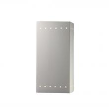 Justice Design Group CER-0965W-BIS-LED1-1000 - Large LED Rectangle w/ Perfs - Open Top & Bottom (Outdoor)