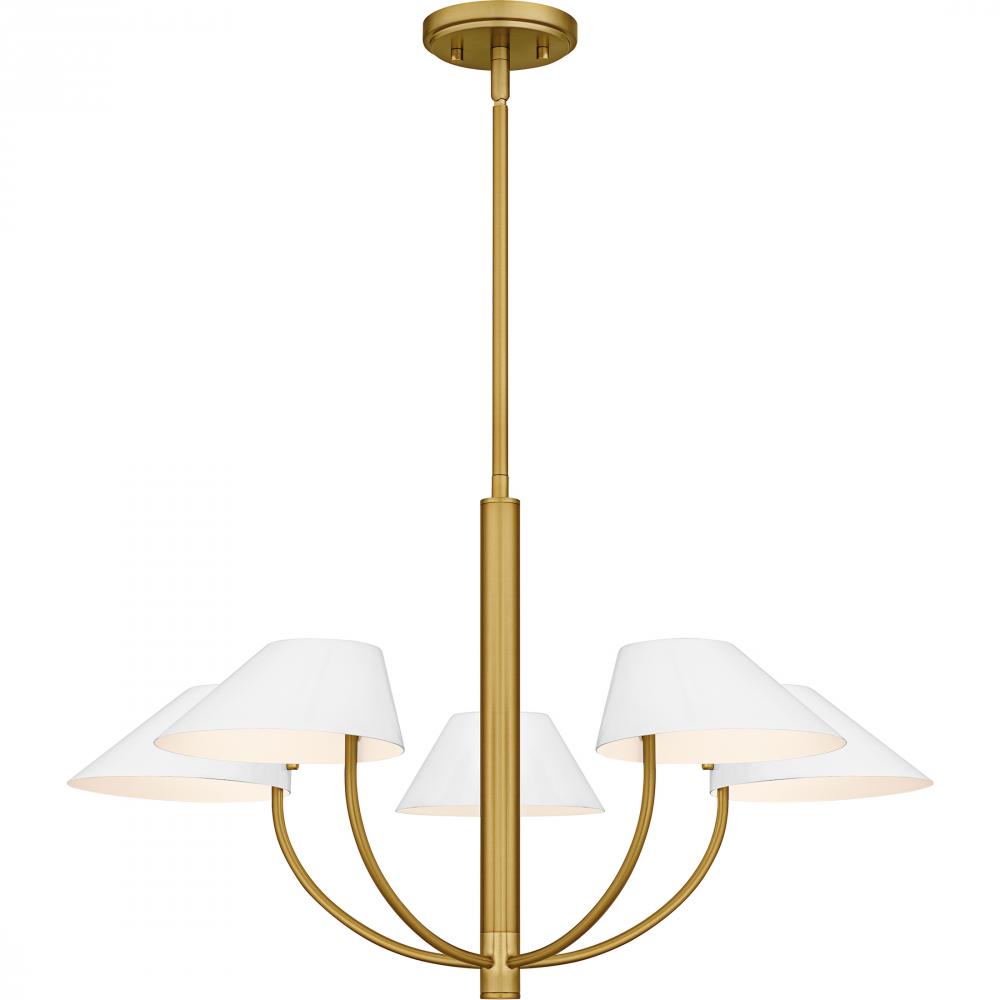 Penley 5-Light Brushed Gold Chandelier