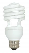 Satco Products Inc. S7224 - 18 Watt; Mini Spiral Compact Fluorescent; 2700K; 82 CRI; Medium base; 120 Volt