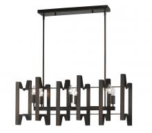 Z-Lite 4000-34BRZ - 6 Light Linear Chandelier