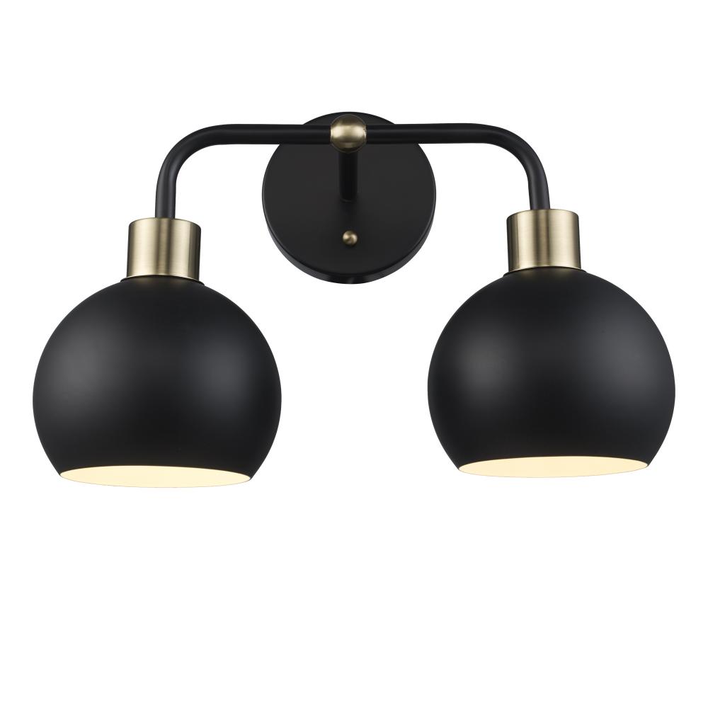 Indigo Vanity Lighting Black/Antique Gold