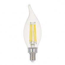 Westinghouse 5362000 - 5.5W CA11 Filament LED Dimmable Clear 3000K E12 (Candelabra) Base, 120 Volt, Box