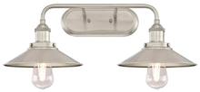 Westinghouse 6336300 - 2 Light Wall Fixture Brushed Nickel Finish