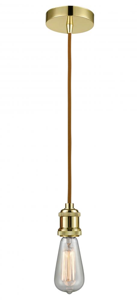 Edison - 1 Light - 2 inch - Gold - Cord hung - Mini Pendant