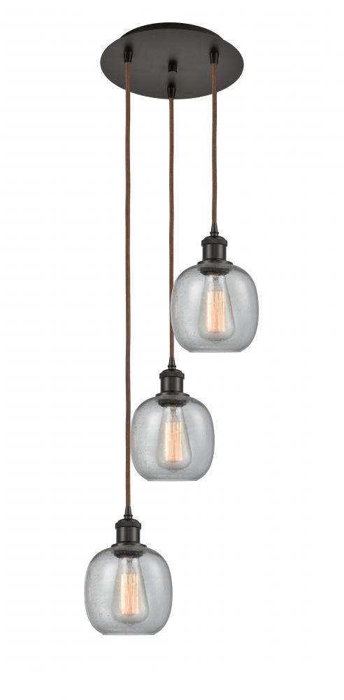 Belfast - 3 Light - 13 inch - Oil Rubbed Bronze - Cord Hung - Multi Pendant