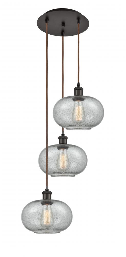 Gorham - 3 Light - 16 inch - Oil Rubbed Bronze - Cord Hung - Multi Pendant