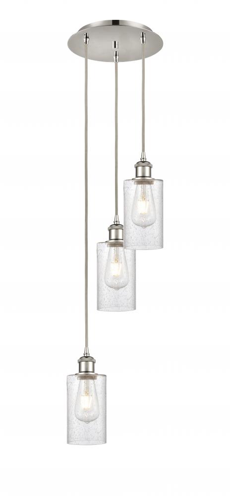 Clymer - 3 Light - 10 inch - Polished Nickel - Cord Hung - Multi Pendant