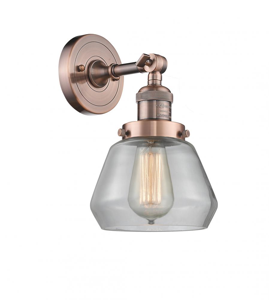 Fulton - 1 Light - 7 inch - Antique Copper - Sconce