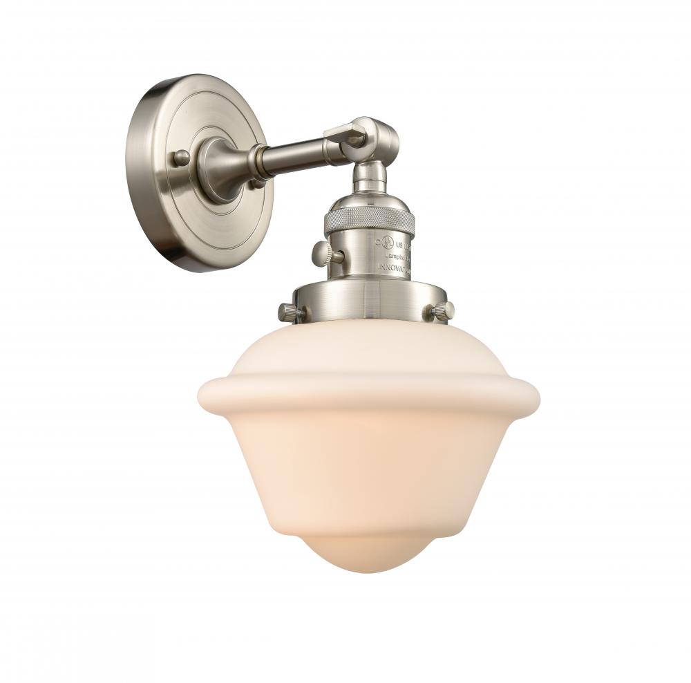 Oxford - 1 Light - 8 inch - Brushed Satin Nickel - Sconce