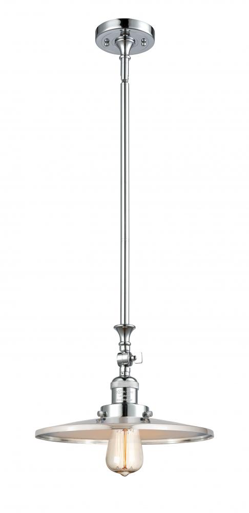 Appalachian - 1 Light - 12 inch - Polished Chrome - Stem Hung - Mini Pendant