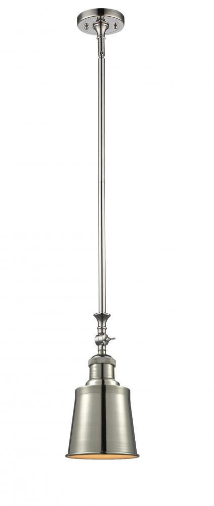 Addison - 1 Light - 5 inch - Polished Nickel - Stem Hung - Mini Pendant