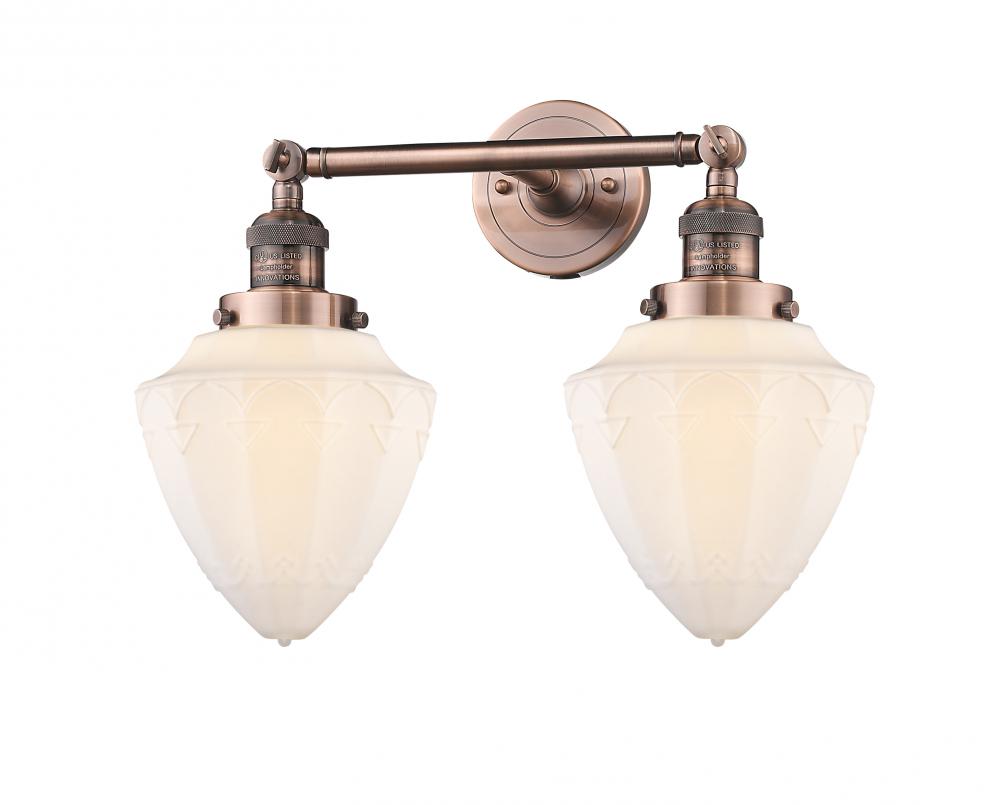 Bullet - 2 Light - 18 inch - Antique Copper - Bath Vanity Light