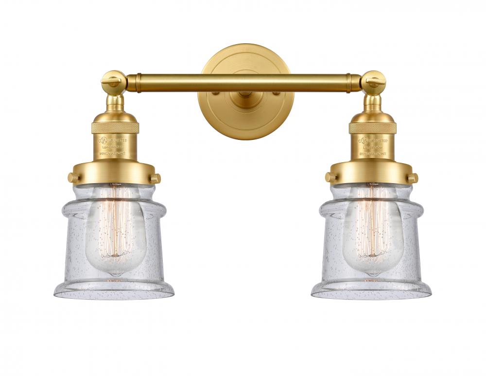 Canton - 2 Light - 17 inch - Satin Gold - Bath Vanity Light