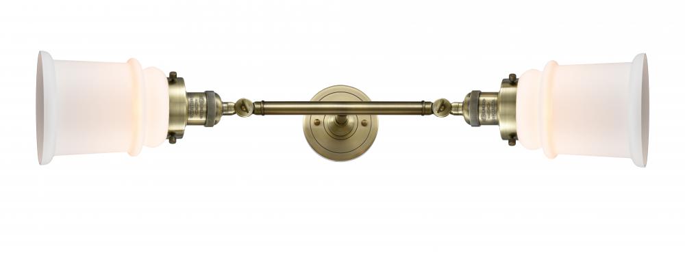 Canton - 2 Light - 6 inch - Antique Brass - Bath Vanity Light