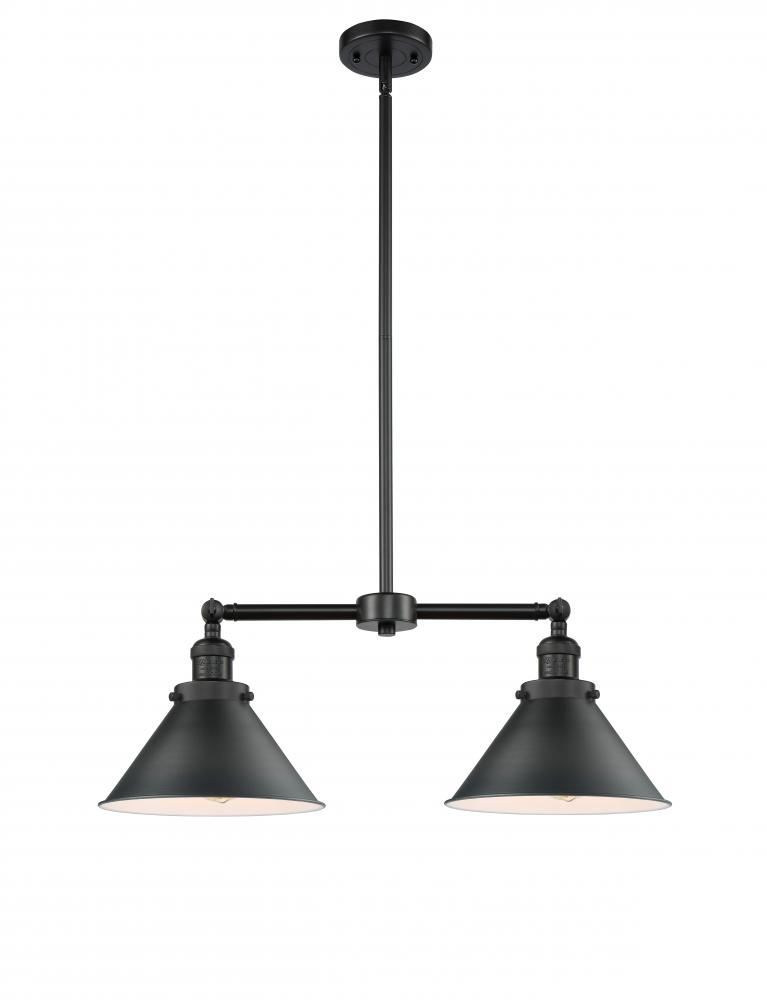 Briarcliff - 2 Light - 21 inch - Matte Black - Stem Hung - Island Light