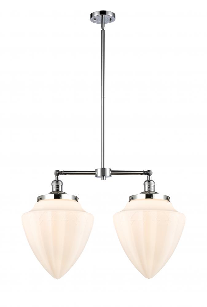 Bullet - 2 Light - 24 inch - Polished Chrome - Stem Hung - Island Light