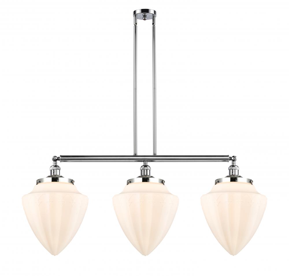 Bullet - 3 Light - 40 inch - Polished Chrome - Stem Hung - Island Light