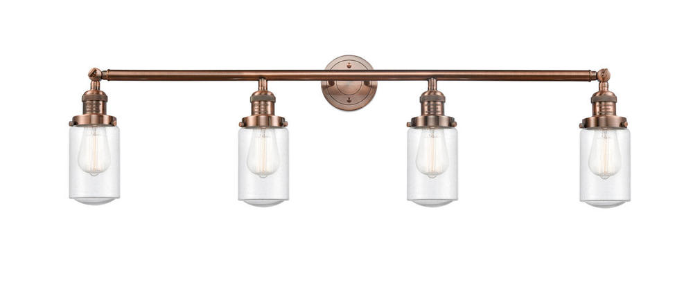 Dover - 4 Light - 43 inch - Antique Copper - Bath Vanity Light