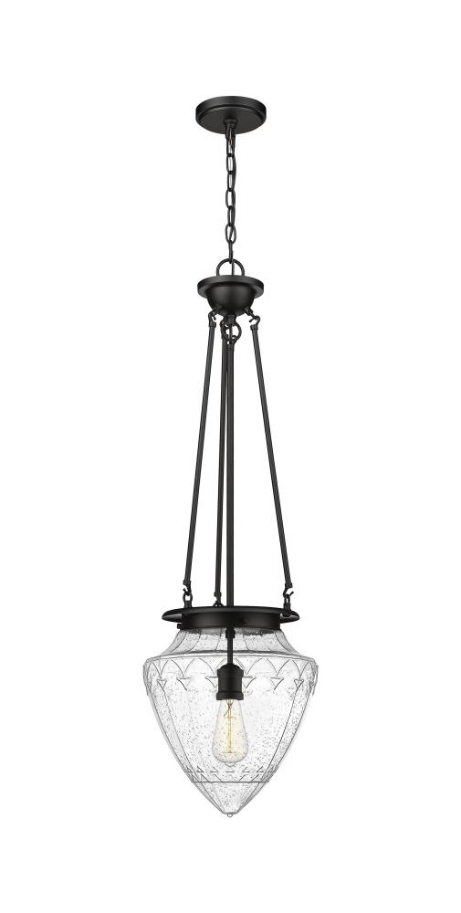 Beacon - 1 Light - 14 inch - Matte Black - Chain Hung - Pendant