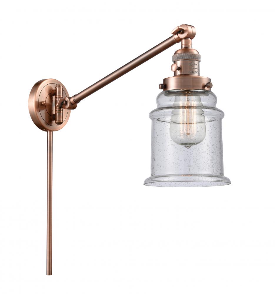 Canton - 1 Light - 8 inch - Antique Copper -Adjustable Swing Arm