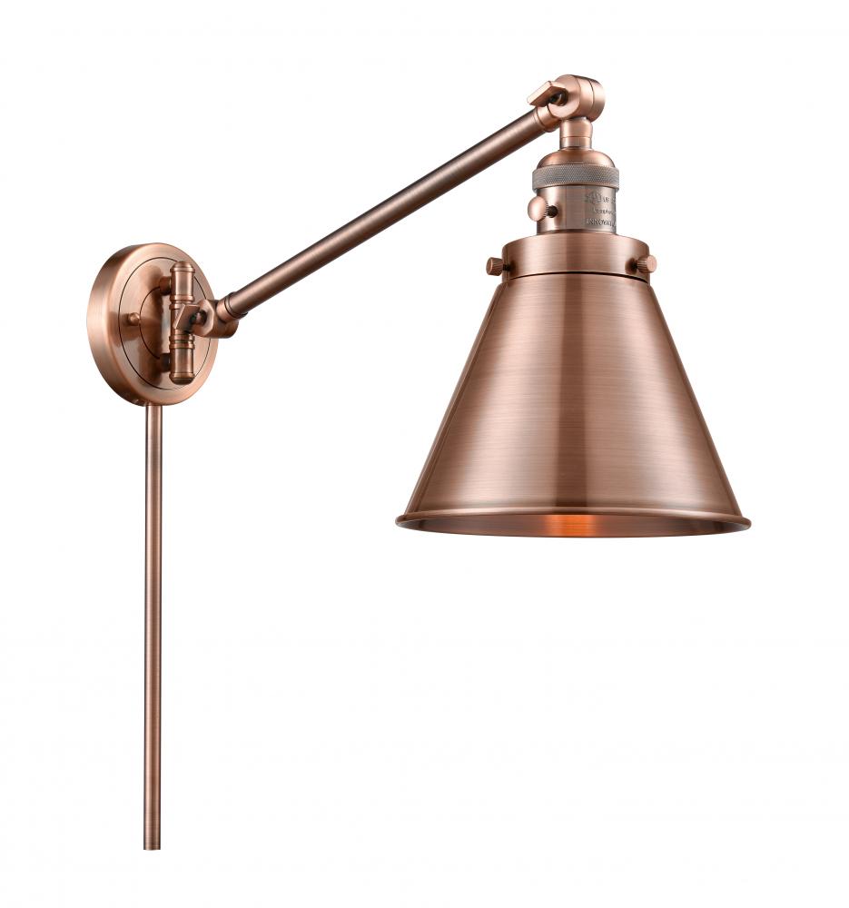 Appalachian - 1 Light - 8 inch - Antique Copper - Swing Arm